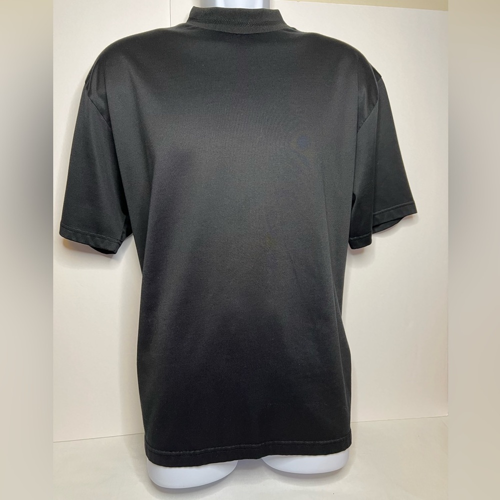 PGA‎ Tours Original black thick poly blend short sleeve golf shirt men's Large